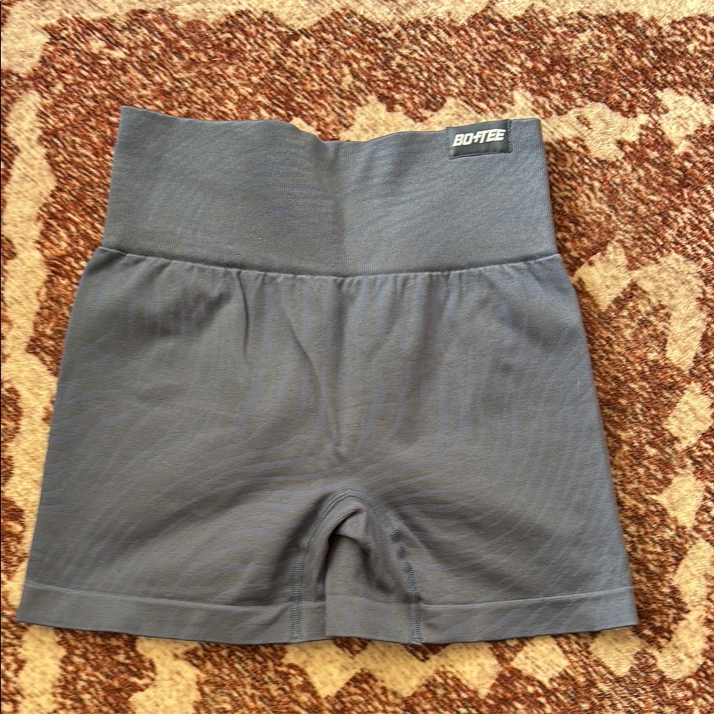 Gray High-Waisted Shorts